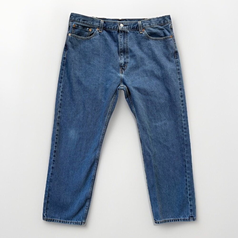 Levi's Jeans Mens 42x30 550 Relaxed Fit Jeans Medium Wash Denim Classic‎ Style